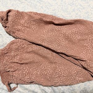 Thread & Supply Dusty Rose Animal Print Trousers